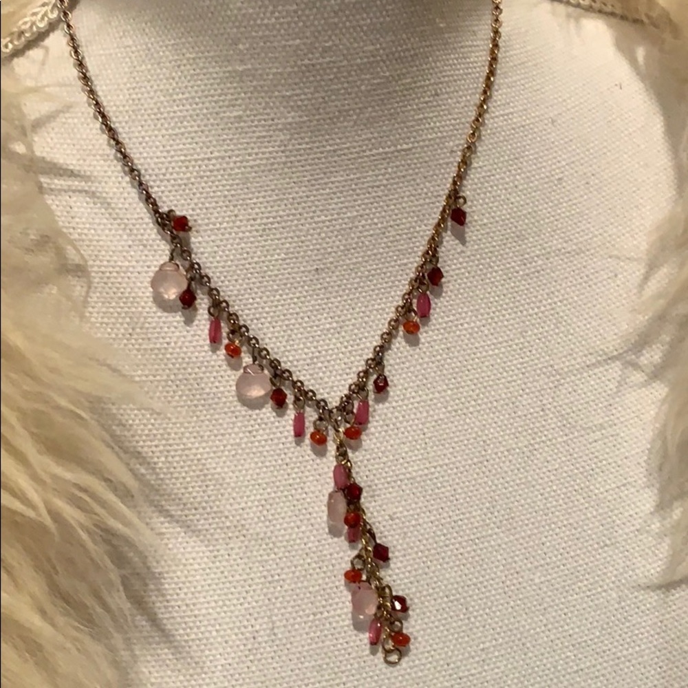 Pretty little Crystal choker necklace with drops